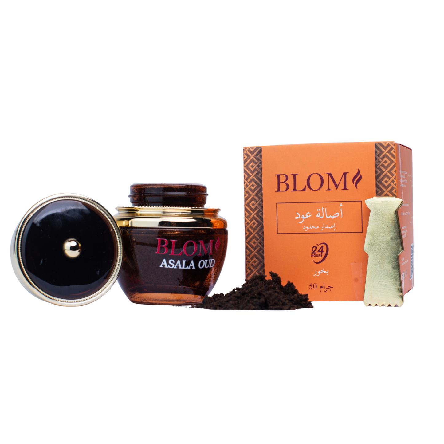 Blom Asala Al Oud Incense 50 gm | Premium Incense Limited Edition – of the finest types of oud for homes and majlis lasts up to 24 hours blom incense bakhoor
