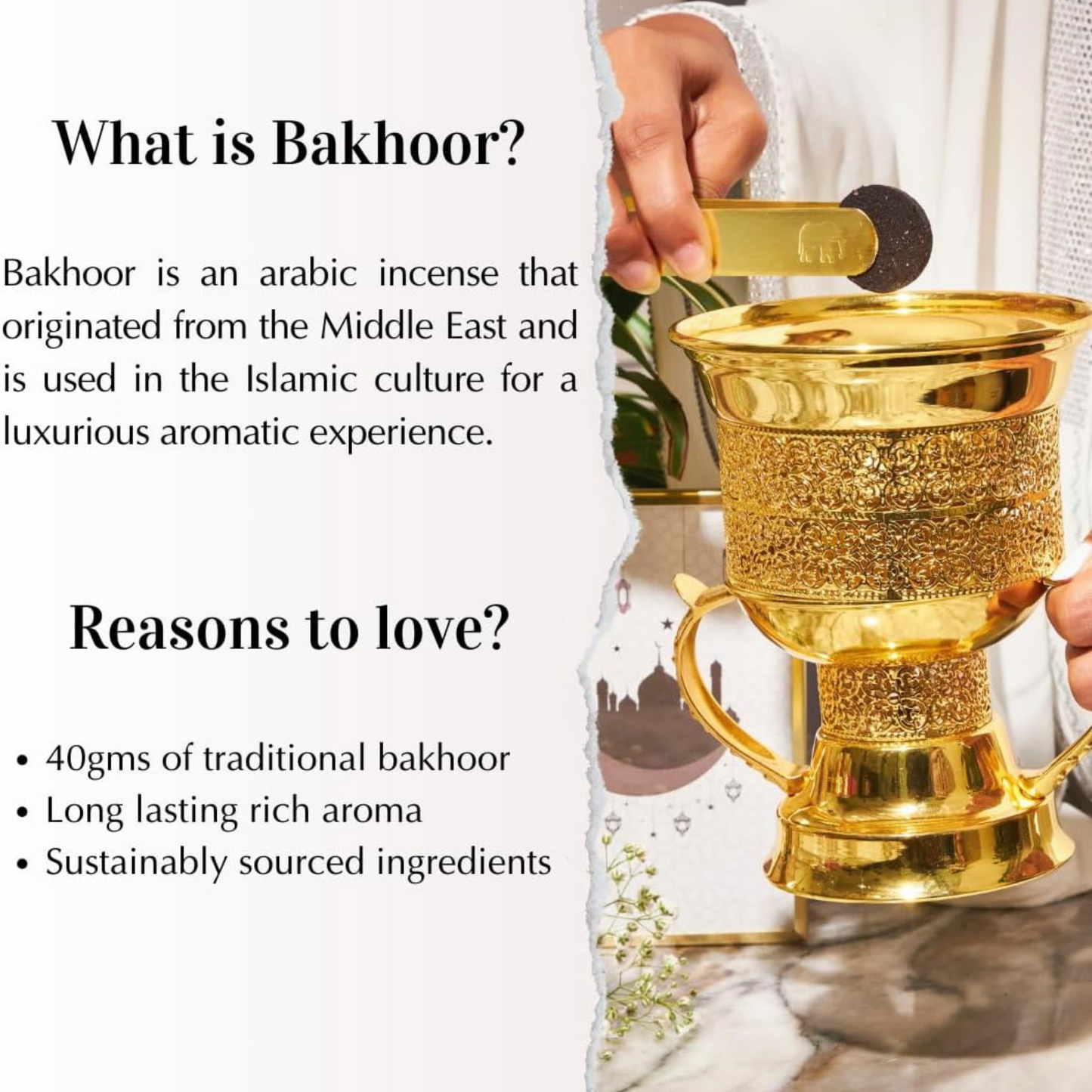 Blom Sultan Al Oud Incense 50 gm | Premium Bakhoor – Dukhoon and Maamoul from the finest types of oud for homes and occasions lasts up to 24 hours