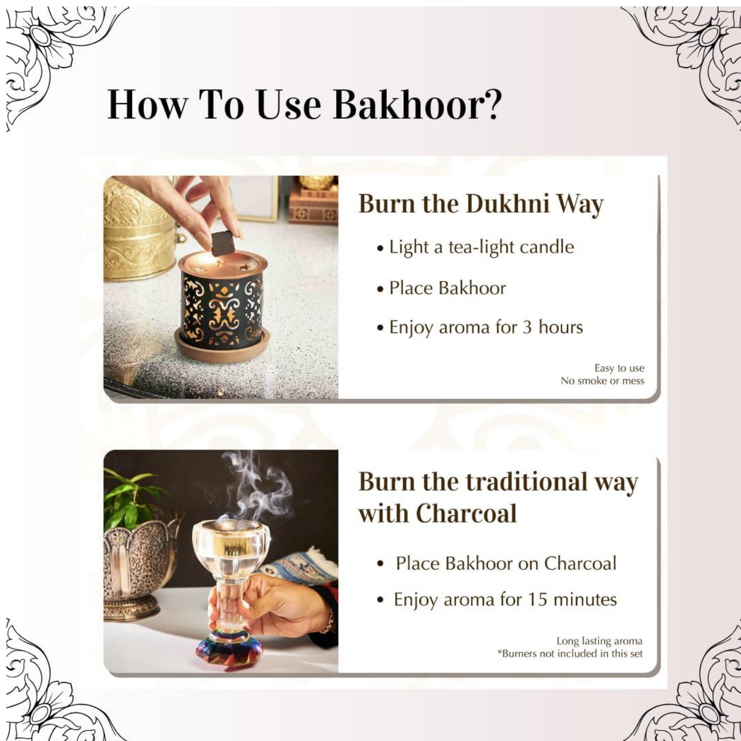 Blom Sultan Al Oud Incense 50 gm | Premium Bakhoor – Dukhoon and Maamoul from the finest types of oud for homes and occasions lasts up to 24 hours